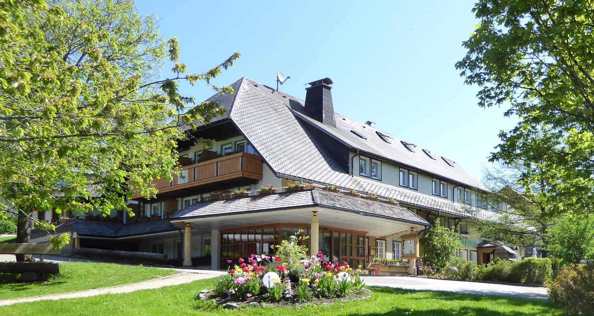 Hotel Rößle in Todtmoos, umgeben von Bäumen